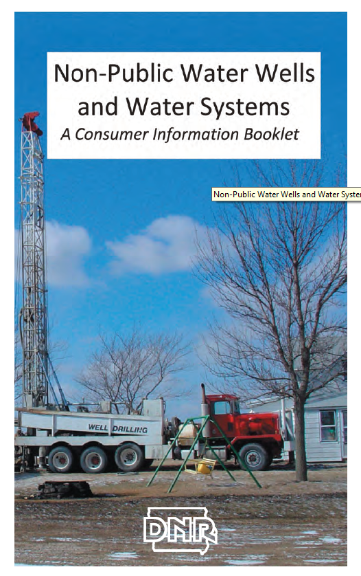 Iowa DNR Private Well Consumer Information Booklet image